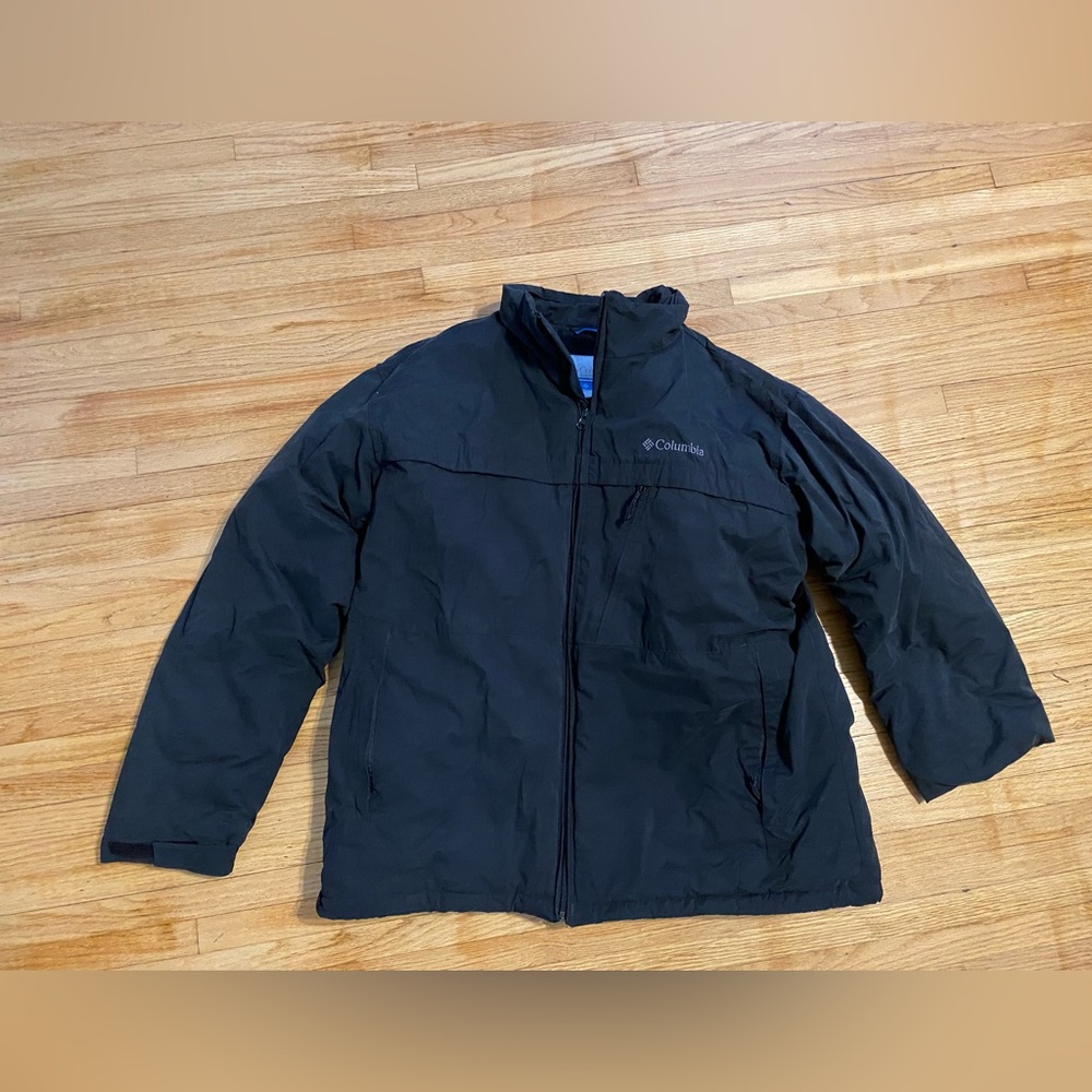 Columbia Men's Black Coat XL Waterproof  
RN 69724